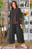 Tiby Cashmere Touch Layering Top Baroque Country Bloom Burgundy